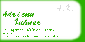 adrienn kuhner business card